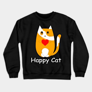 Happy Cat Crewneck Sweatshirt